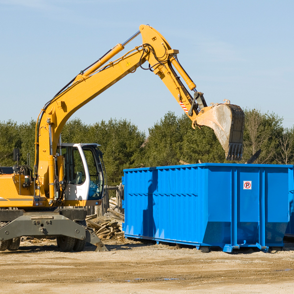 how does a residential dumpster rental service work in Graf